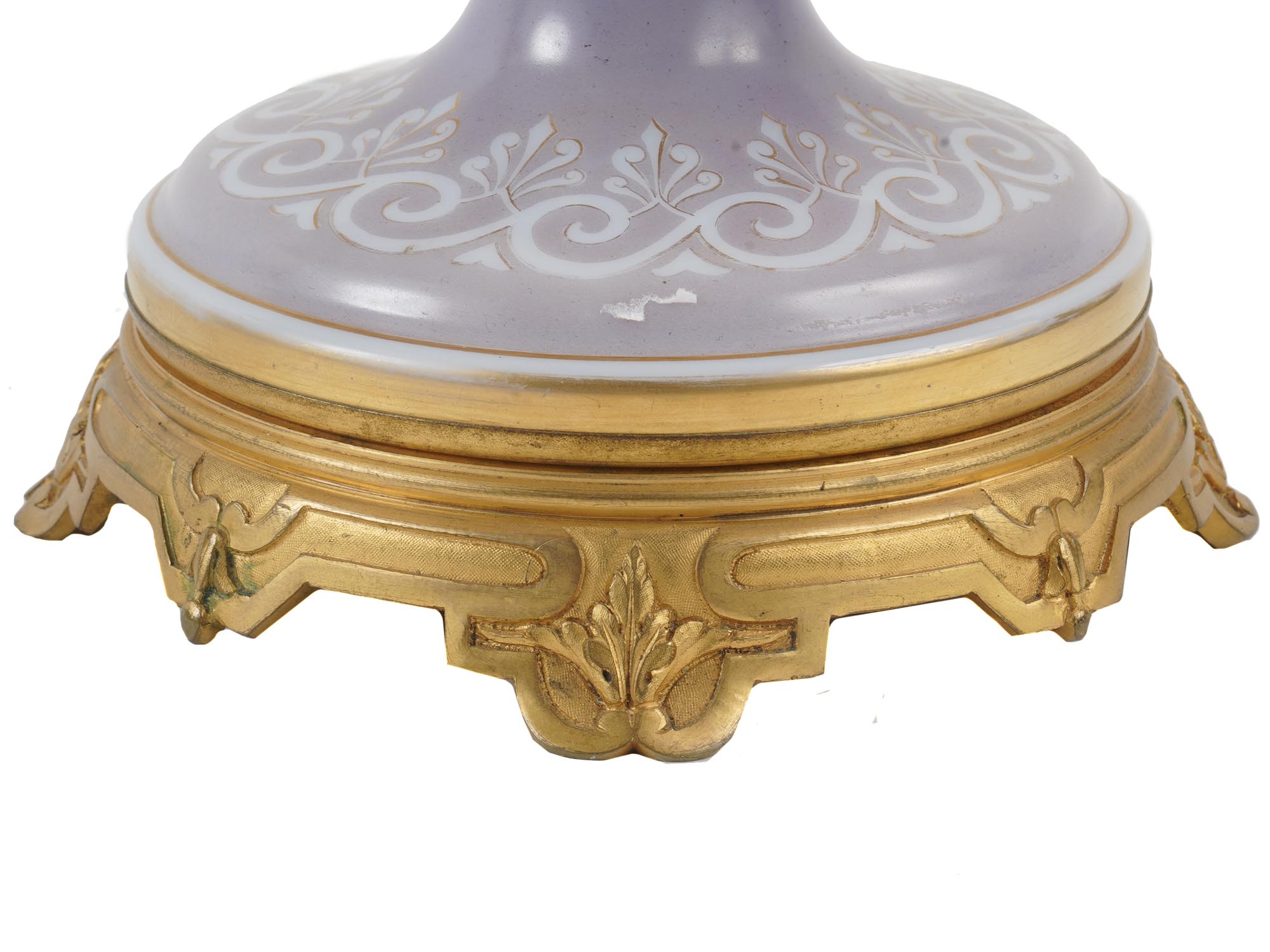 FRENCH OPALINE GLASS CENTERPIECE ATTR TO BACCARAT PIC-10